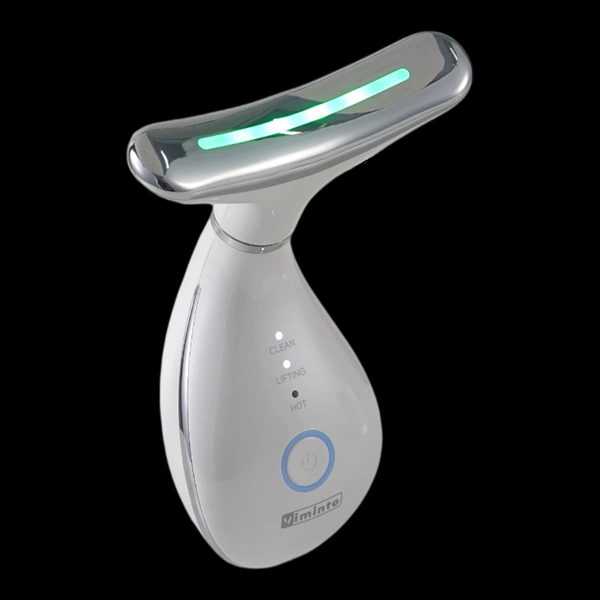 Green LED light mode on the face massager, 525nm wavelength for tone balance
