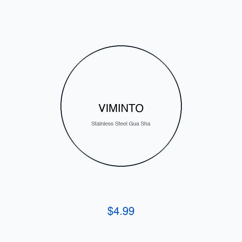 VIMINTO Stainless Steel Gua Sha