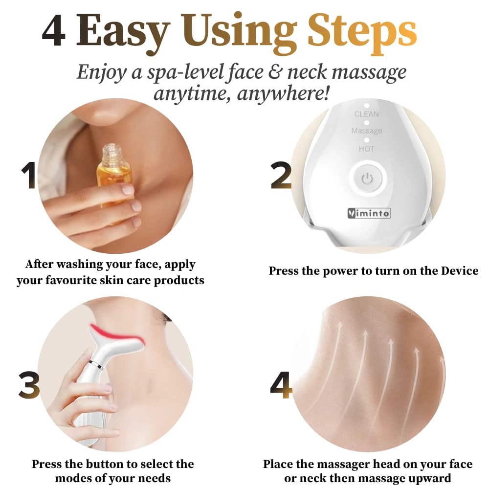 How to Use VIMINTO Face Massager - 4 Easy Steps Guide