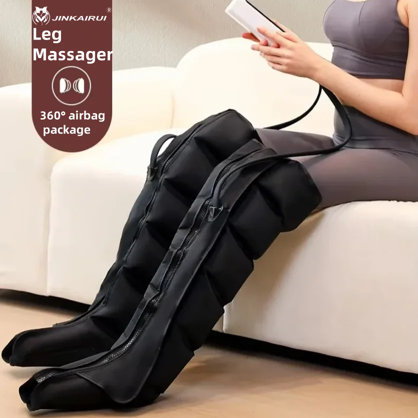 JinKairui Electric Pneumatic Leg Massager Extended Version for Deep Relaxation of Thighs, Calves and - Hero