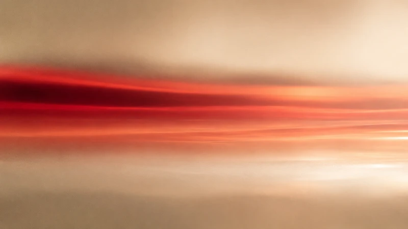 Abstract visualization of warm red and near-infrared light wavelengths used in red light therapy